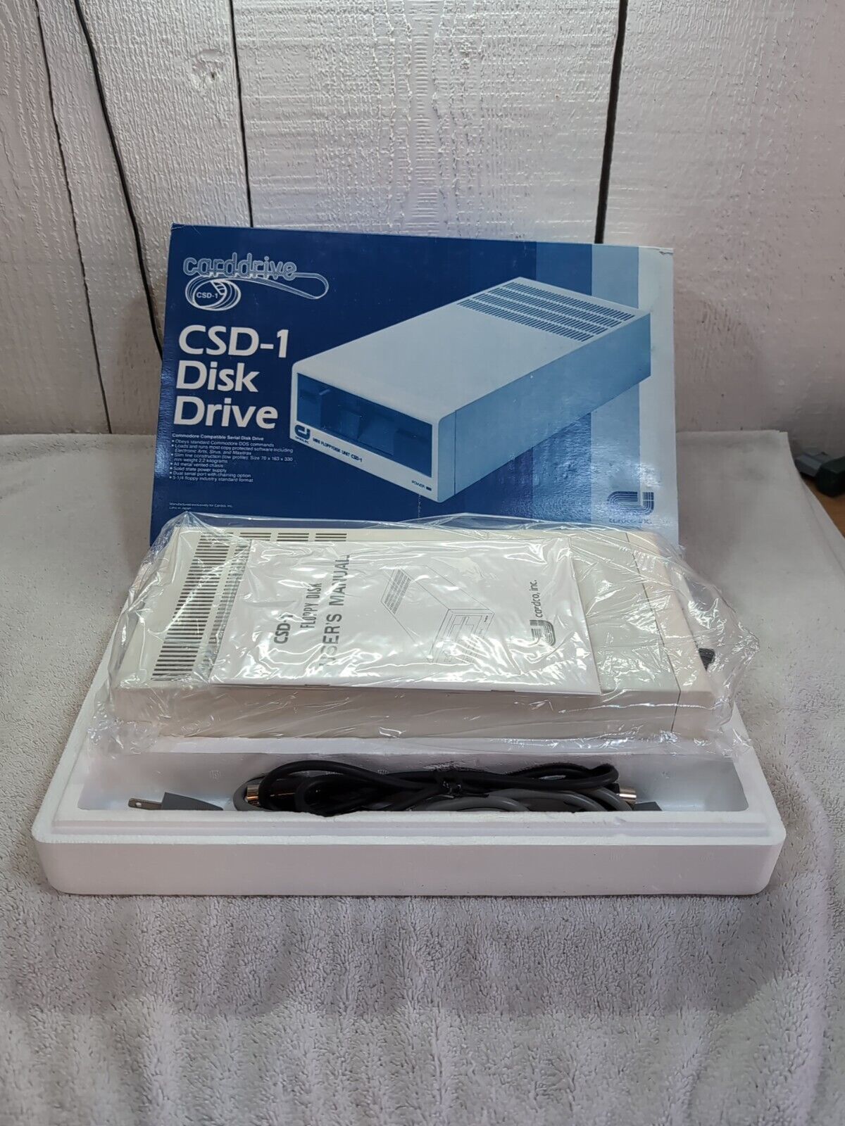OPEN BOX Carco CSD-1 Mini Floppy Disk Unit Drive Commodore Compatible NEVER USED