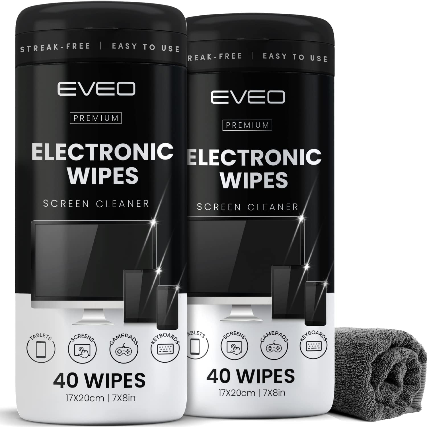 Electronic Wipes Streak-Free Screen Cleaner, TV Screen Cleaner for Smart TV, Scr