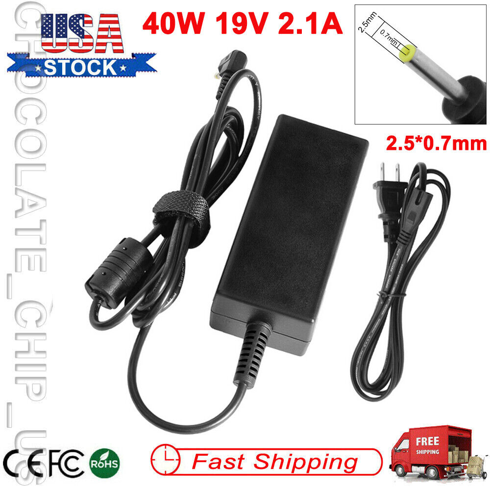 AC Adapter Charger For ASUS EEE PC 1011CX 1015CX 1025C 1201PN Charger Power Cord