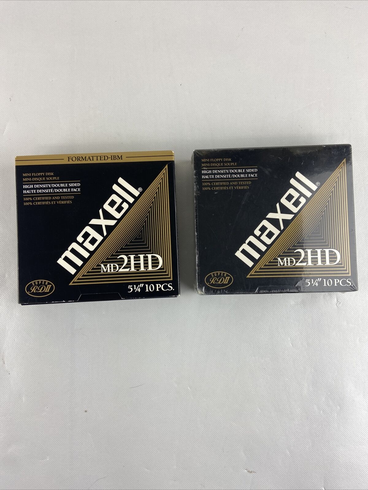 Lot Of 2 New Maxell MD 2HD 5-1/4\