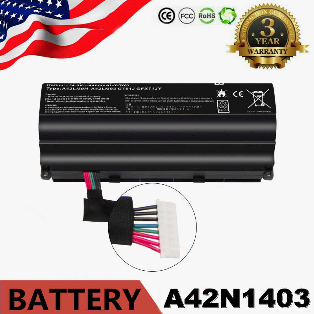 A42N1403 A42LM9H Battery Genuine for Asus G751 G751J G751JM G751JT G751JL G751JY