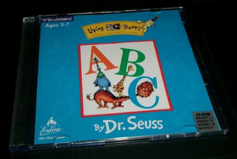 Dr. Seuss's ABC User's Guide CD-ROM for PC (1995, Living Books) VG