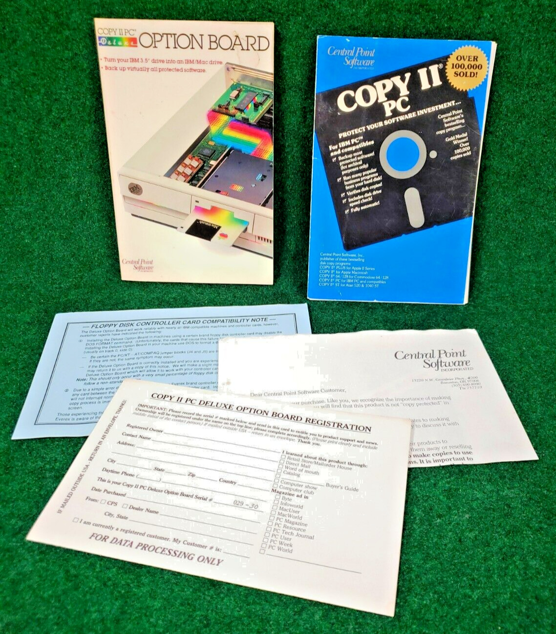 Manuals for Copy II Plus PC Software and Option Board.
