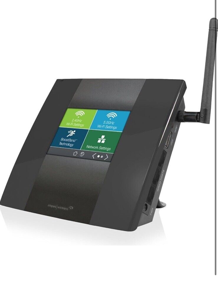 Amped Wireless AC750 High Power Touch Screen Wi-Fi Router TAPR2-CA