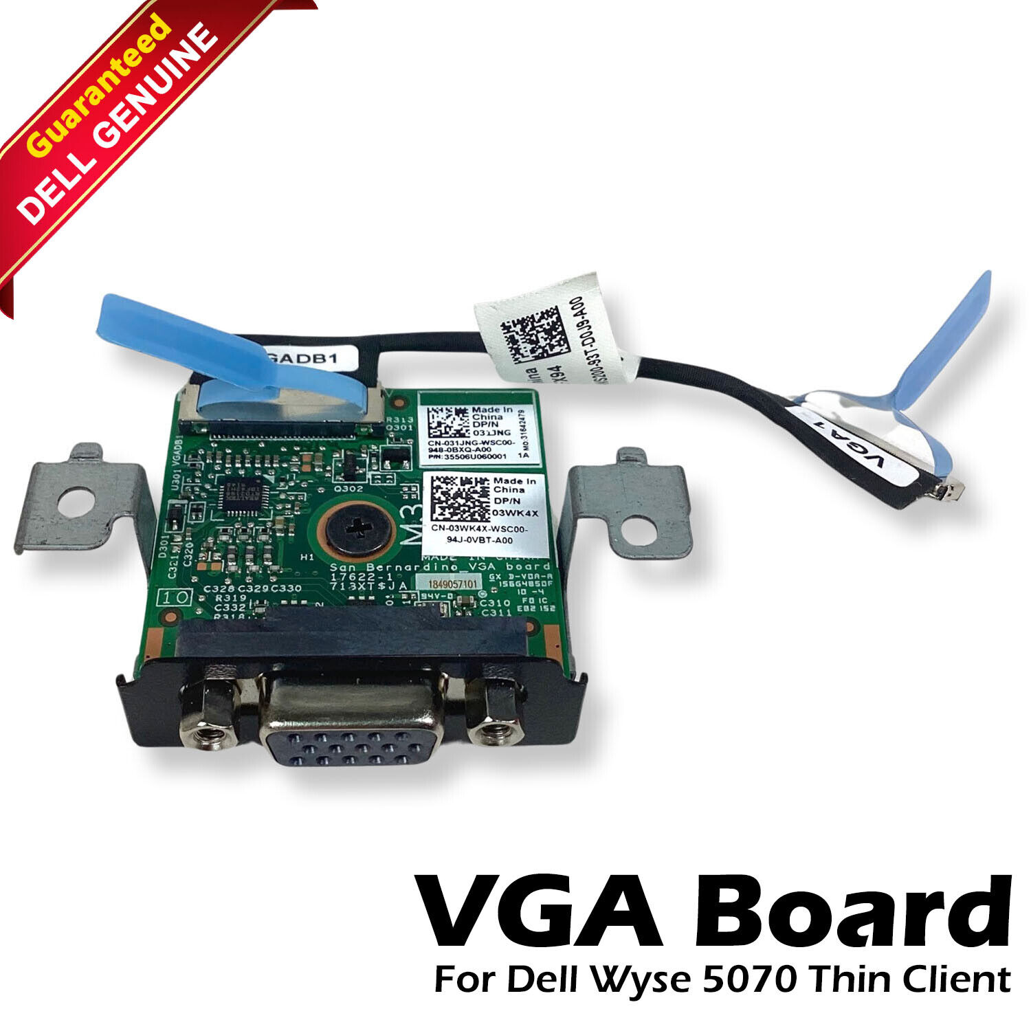 New Dell OEM Wyse 5070 Thin Client VGA Board w/ Bracket+Cable IVA01 CFX94 3WK4X