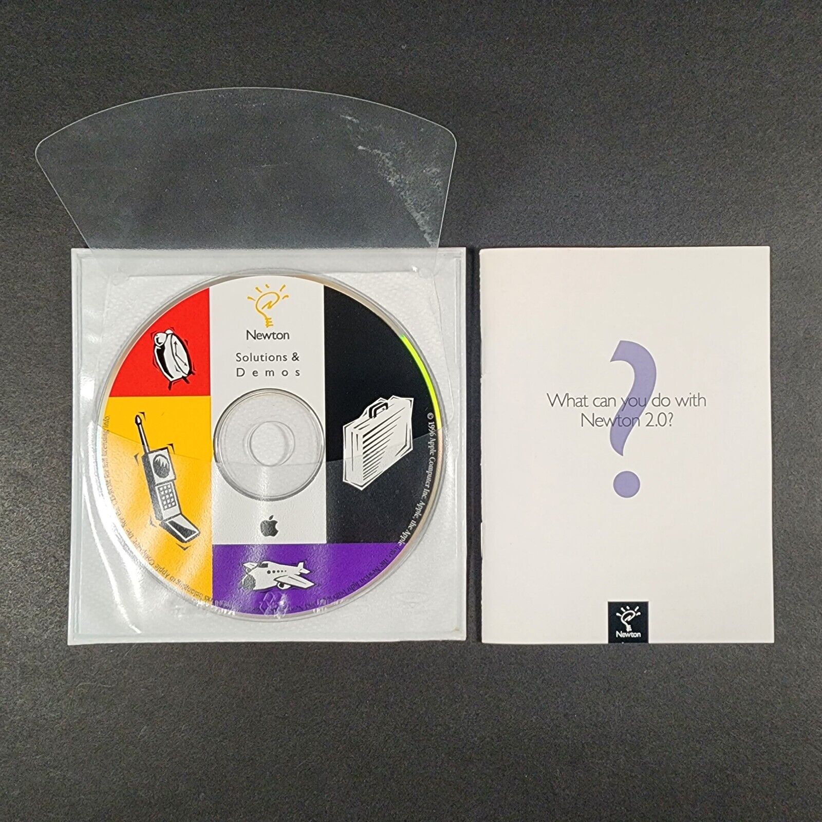 Apple Newton Solutions & Demos CD & Info Booklet - Very Rare - Newton 2.0 - 1996