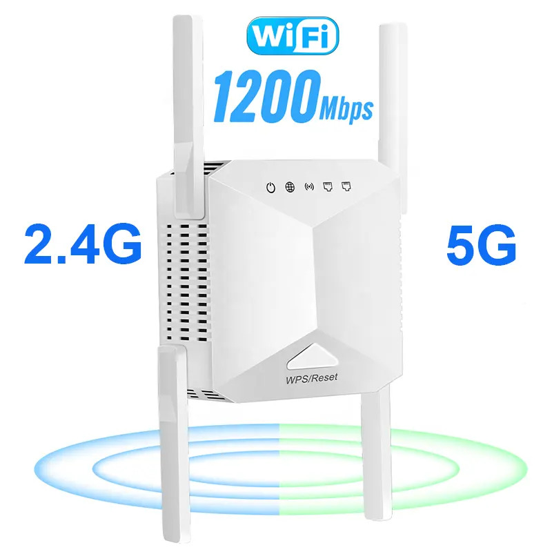 NEW NetFu WiFi Repeater Access Point - 1200Mbps Range Extender Wireless Booster
