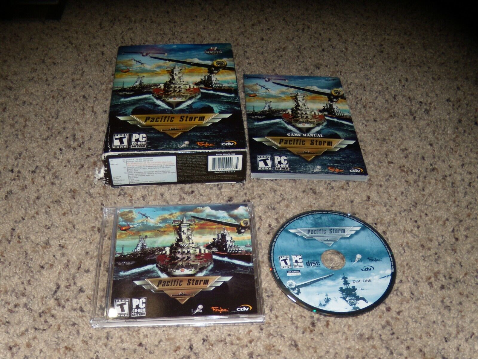 Pacific Storm (PC, 2006) with box and manual