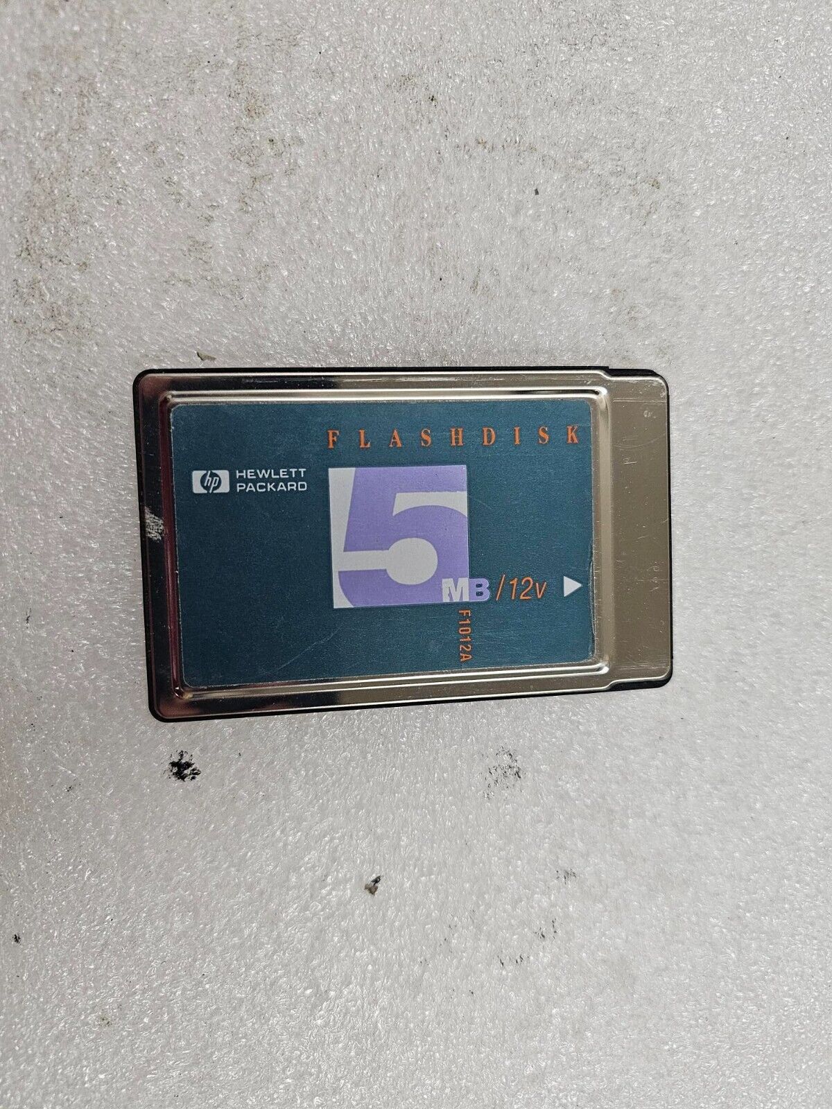 Vintage HP 5MB / 12v Flash Disk Card F1012A SDP5 for 200LX 100LX 1000CX Palmtop