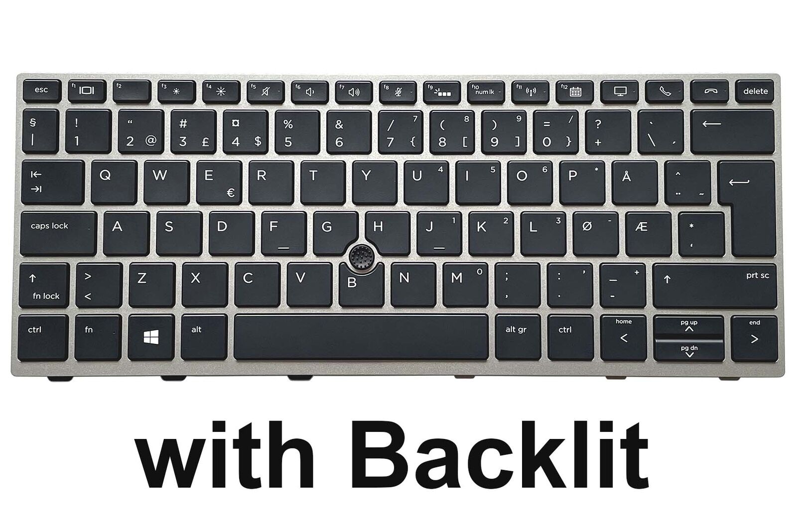 Norwegian Danish Nordic Keyboard for HP EliteBook 830 G5 830 G6 836 G5 Backlit