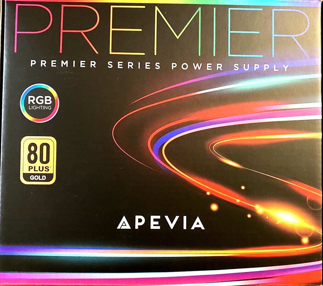 Apevia ATX-PM650W Premier 650W 80+ Gold Certified Active PFC ATX Semi-Modular Ga