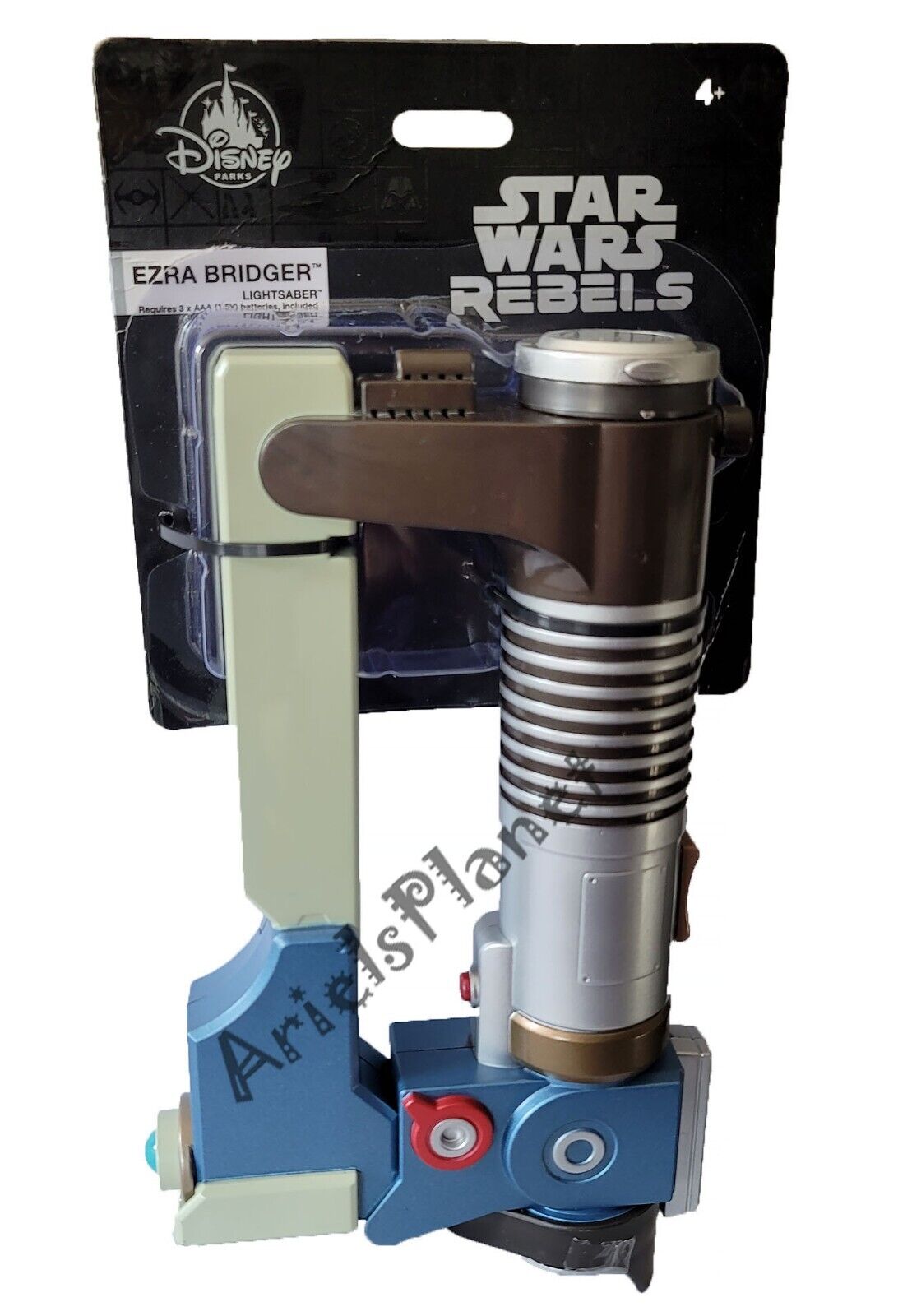 Disney Parks Star Wars Ezra Bridger Rebels Lightsaber Blaster w/ Lights & Sounds