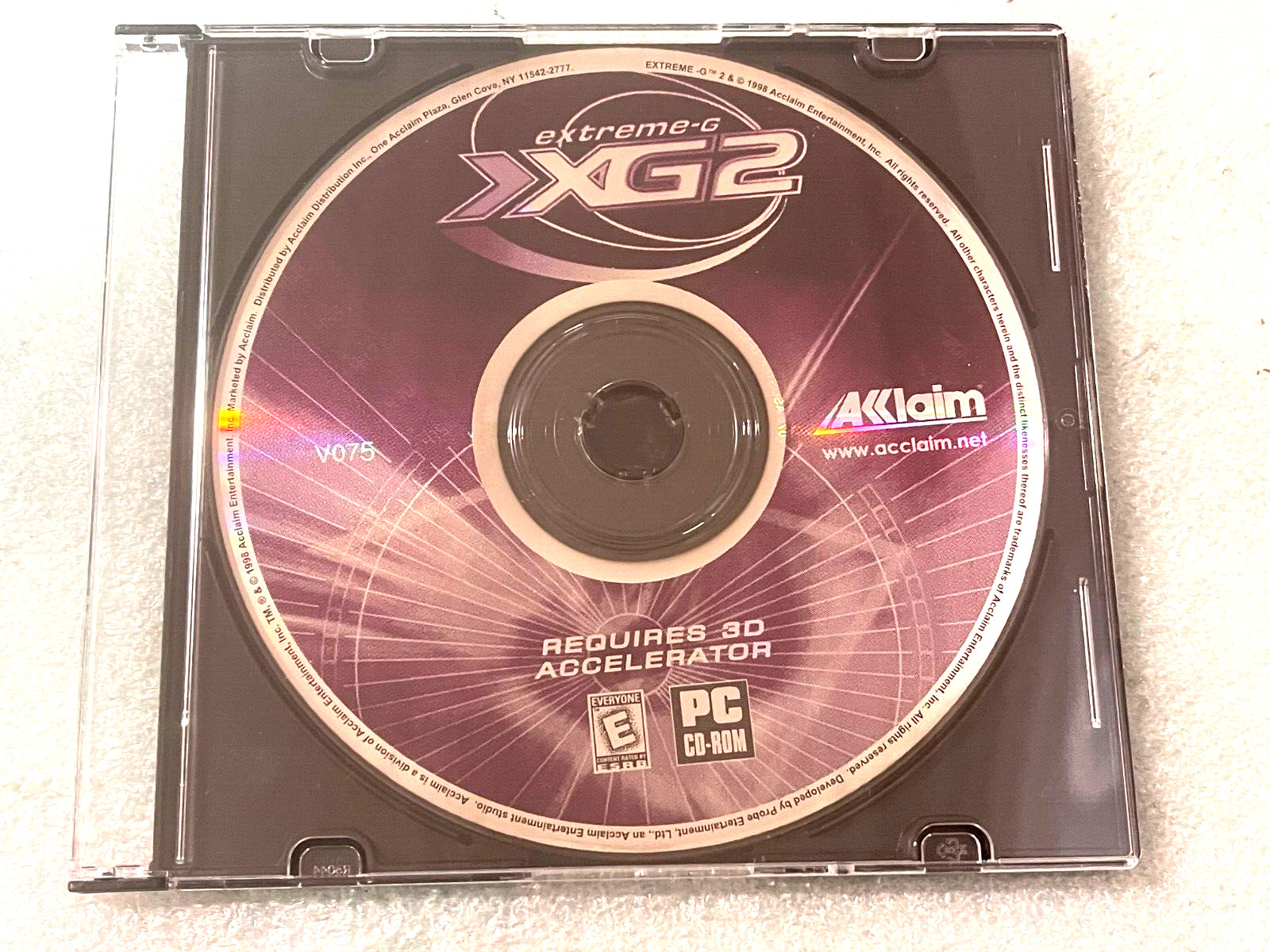 VINTAGE PC GAME AKLAIM EXTREME G2 - ORIGINALLY BUNDLE WITH ASUS V3800 RM2CMP2
