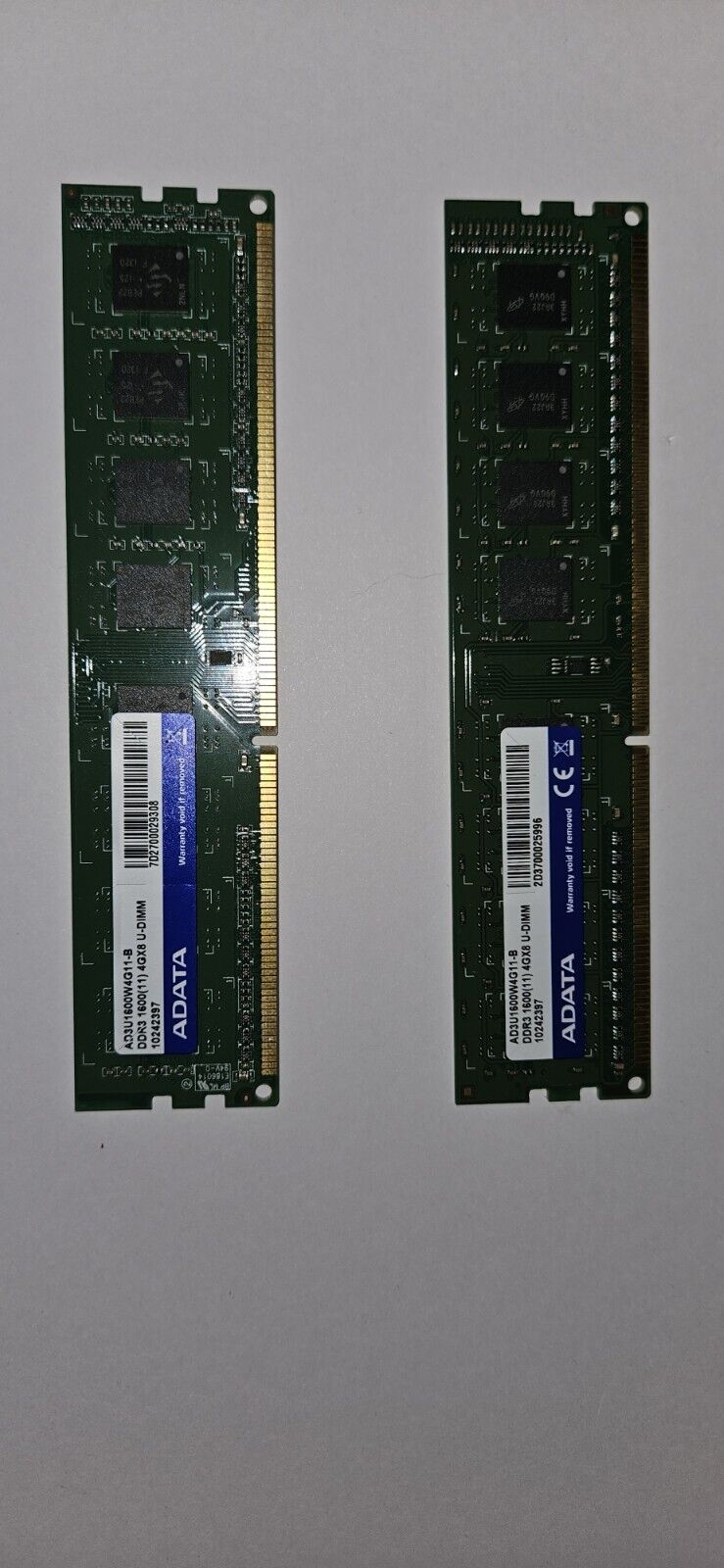 ADATA 8GB (2x4GB) DDR3 AD3U1600W4G11-B 1600(11) 4GX8 U-DIMM 