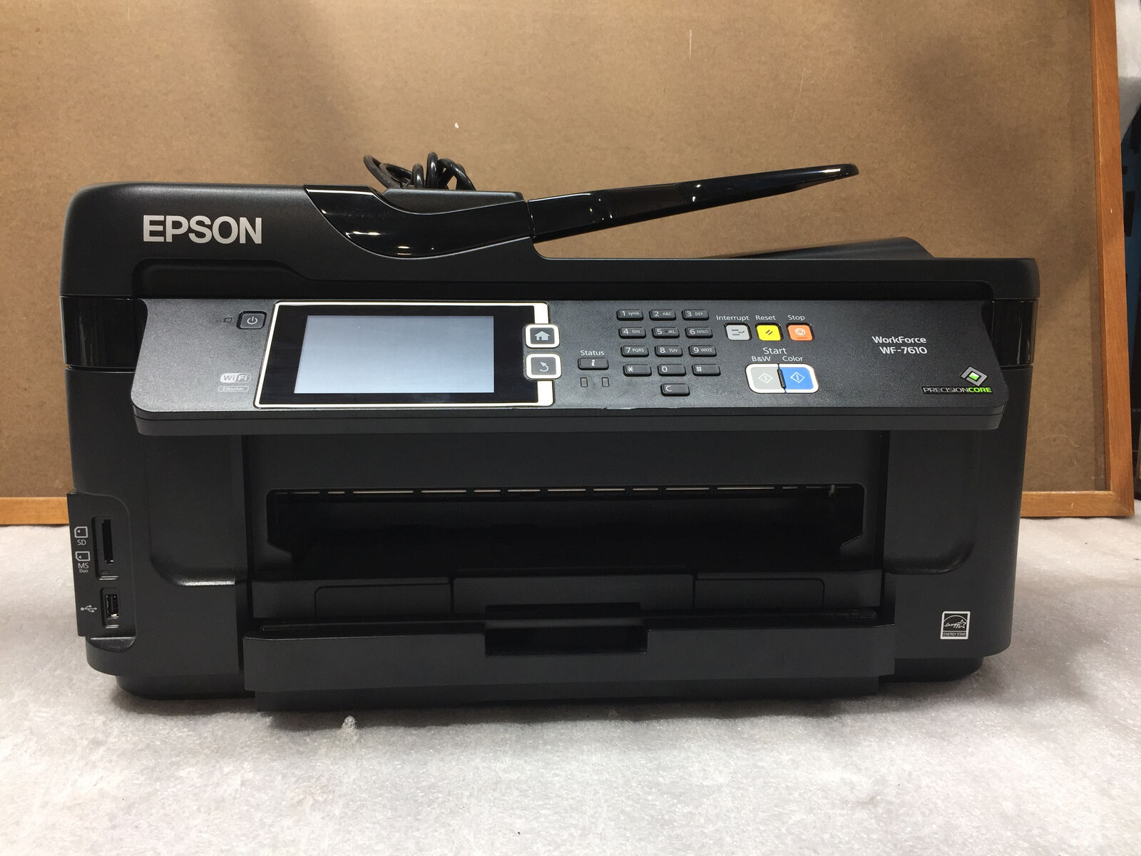 Epson WorkForce WF-7610 PrecisionCore Printer Scanner WiFi Please Read