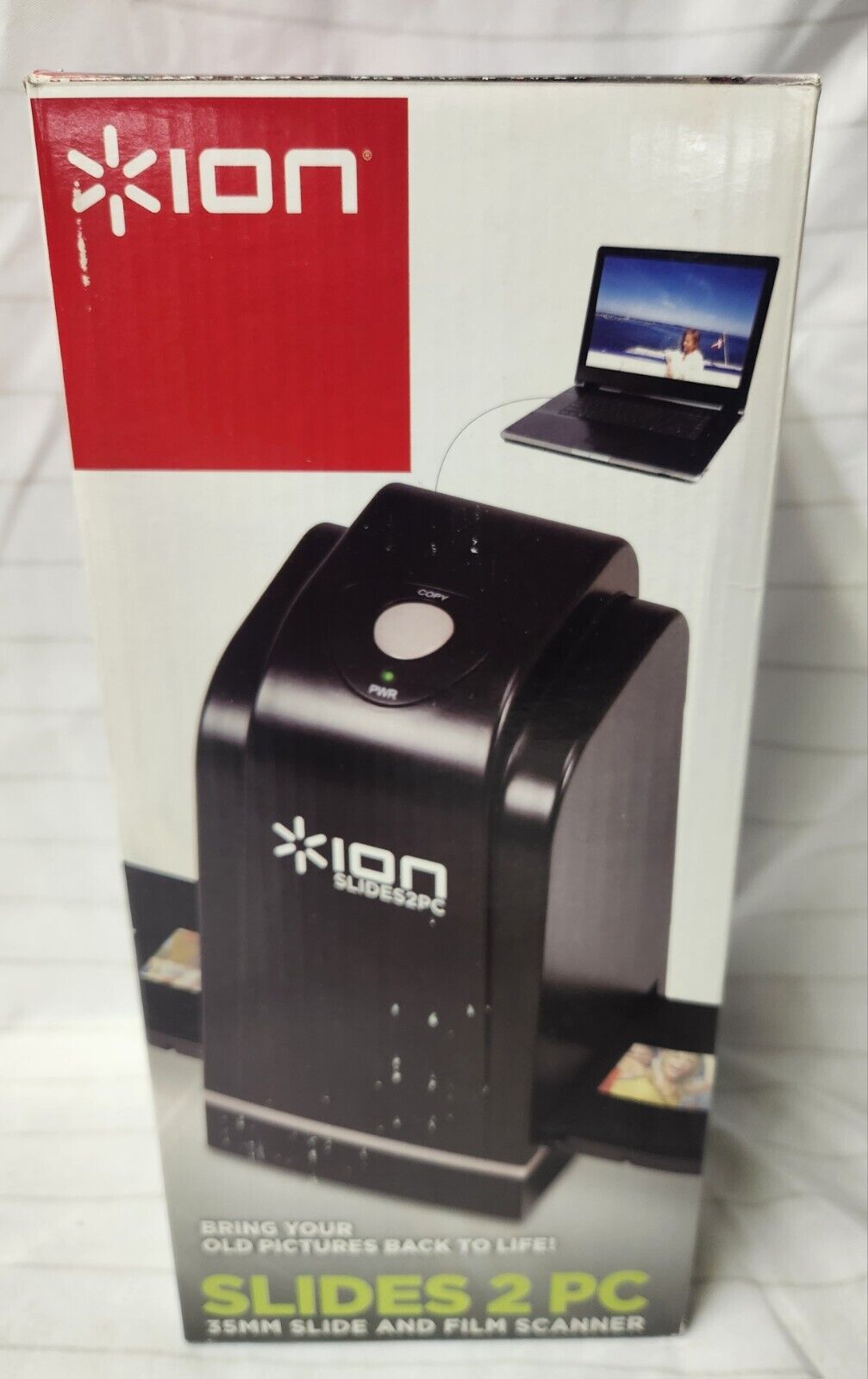 Ion Slides 2 PC 35mm Slide And Film Scanner