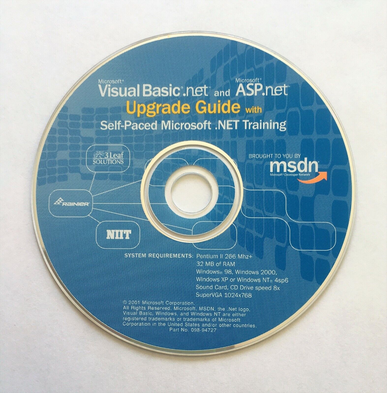 Microsoft Visual Basic.net and ASP .net Upgrade Guide, Training by MSDN 2001 CD