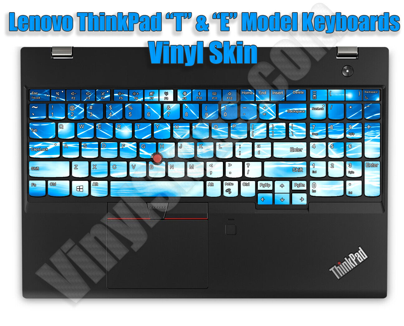 Choose Any Vinyl Skin / Decal Design for the Lenovo ThinkPad Laptop Keyboards