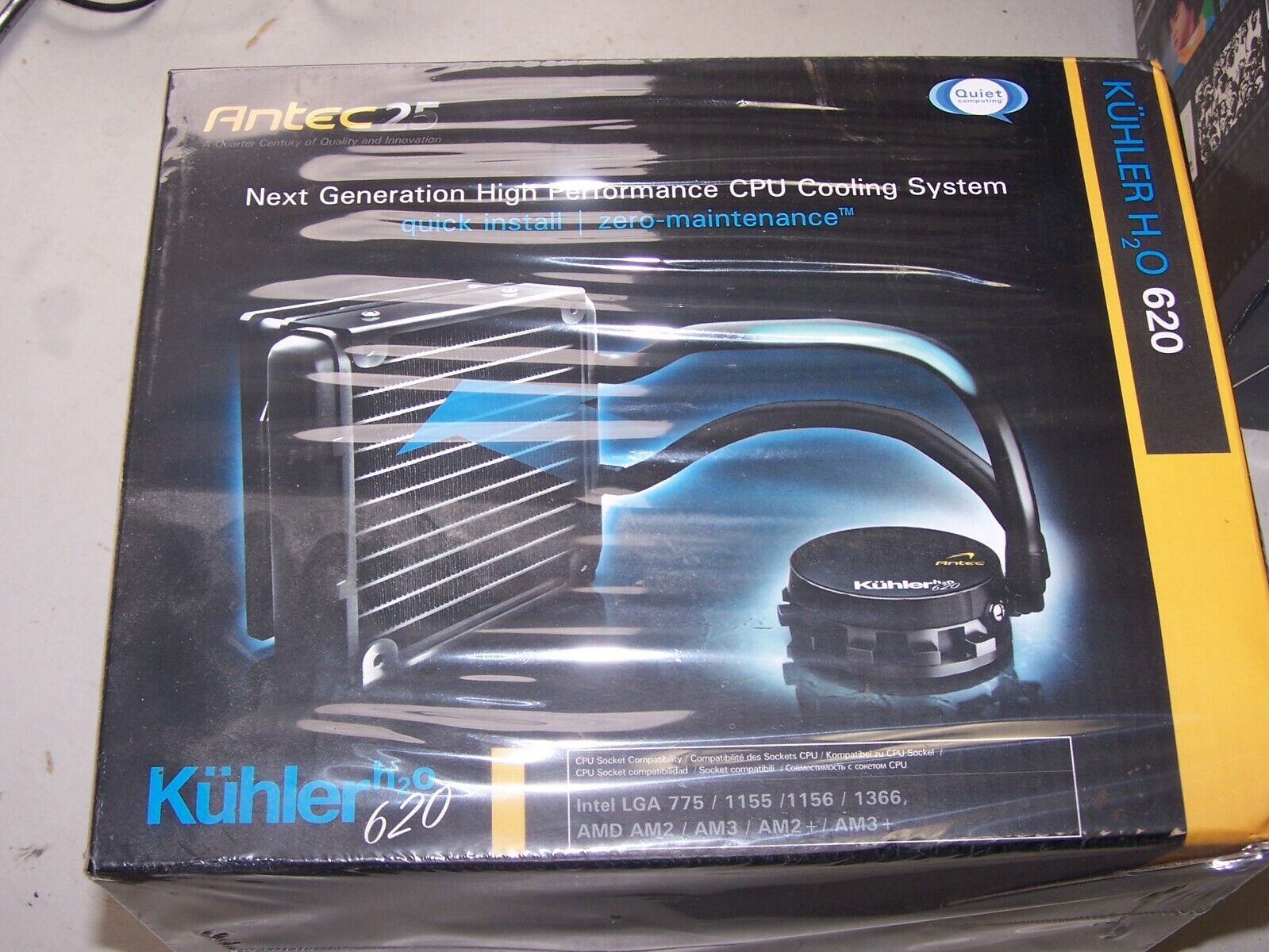 Antec 2 Kuhler H2O 620 CPU Cooling System New Old Stock