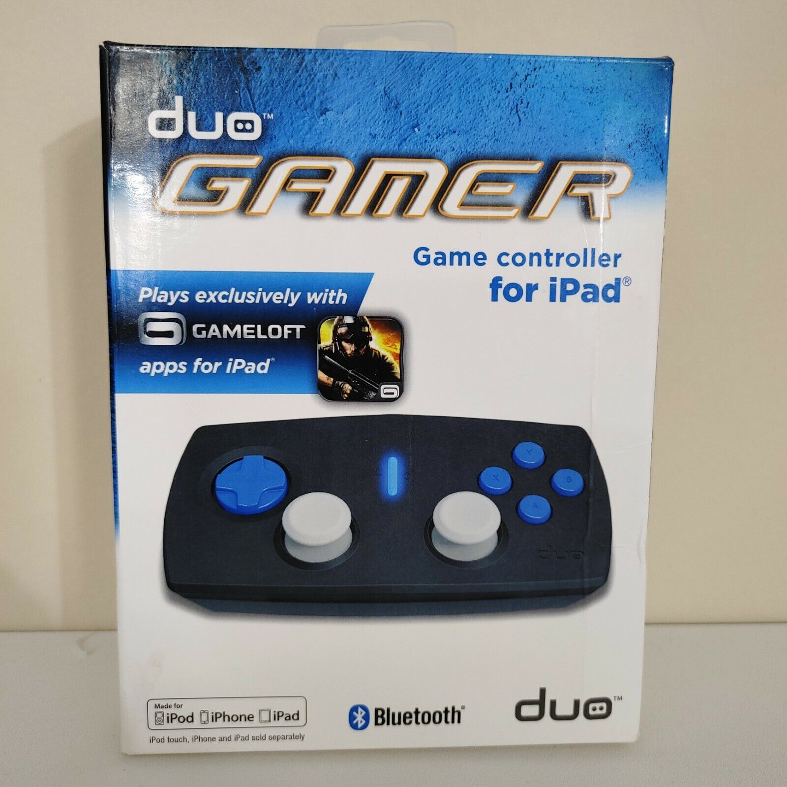 DUO Gamer Controller for Apple iPad, iPhone and iPod Touch (Wireless) Open Box