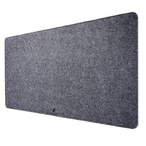 Premium Felt Mouse Pad Dark Gray Extended 36x12 | 24 Color/Size/Quantity Opti...