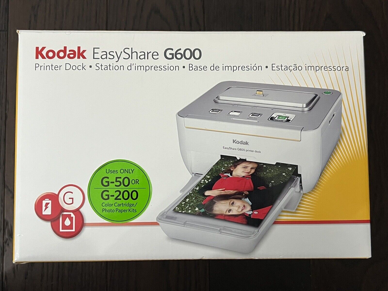 KODAK EASYSHARE G600 Printer Dock New-Open Box