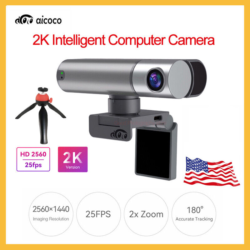 AICOCO Smart Live Streamcam Webcam USB Computer Web Camera 2K Full HD 2560p 30Hz