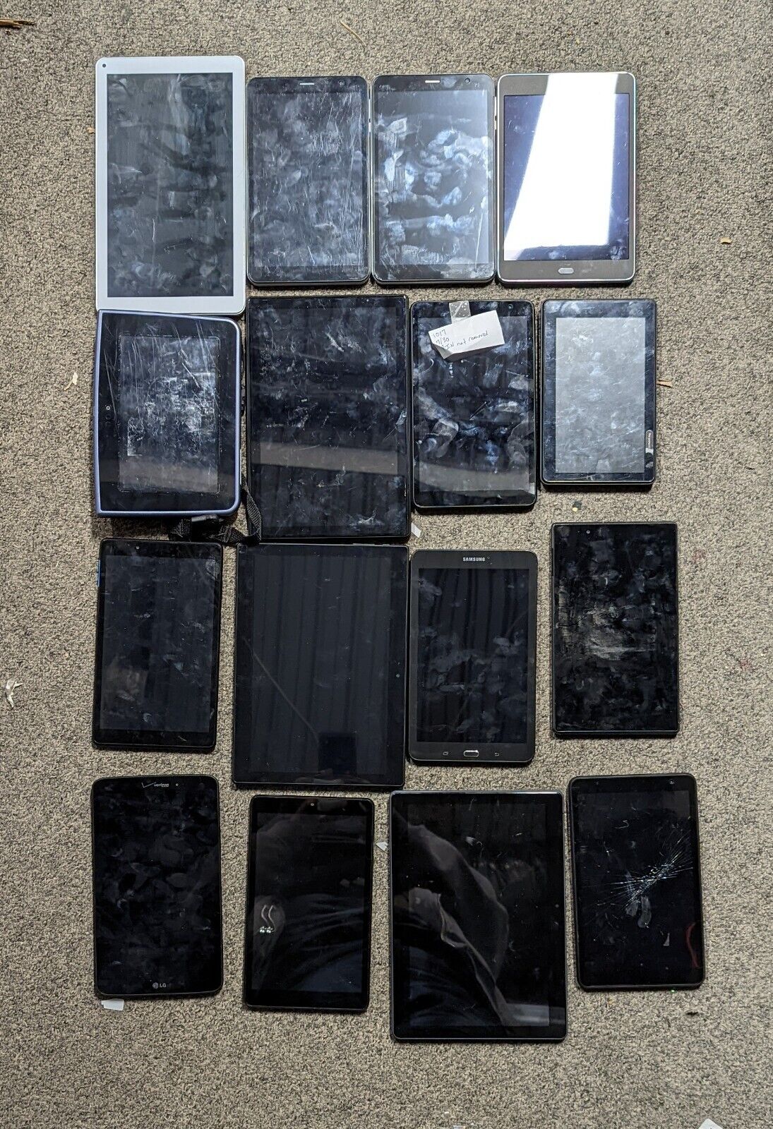 Lot of 16 Assorted Tablets (Parts/Repair)