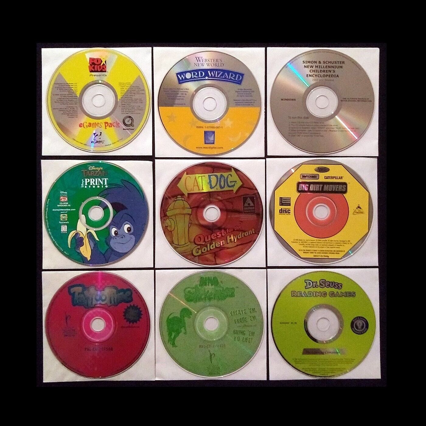 KIDS LOT #14 1998-2000 - 9 Vintage PC-CDs