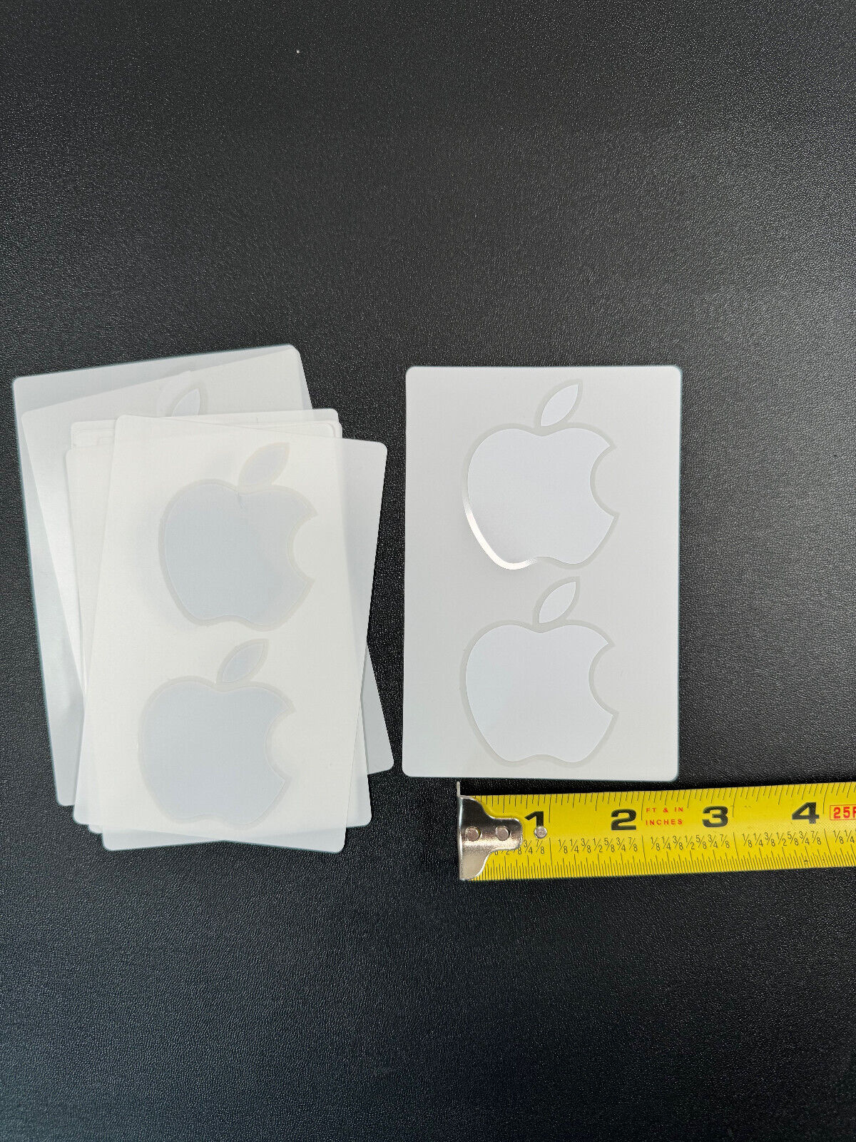 Apple Logo Sticker/Decal - White - Pick you own size