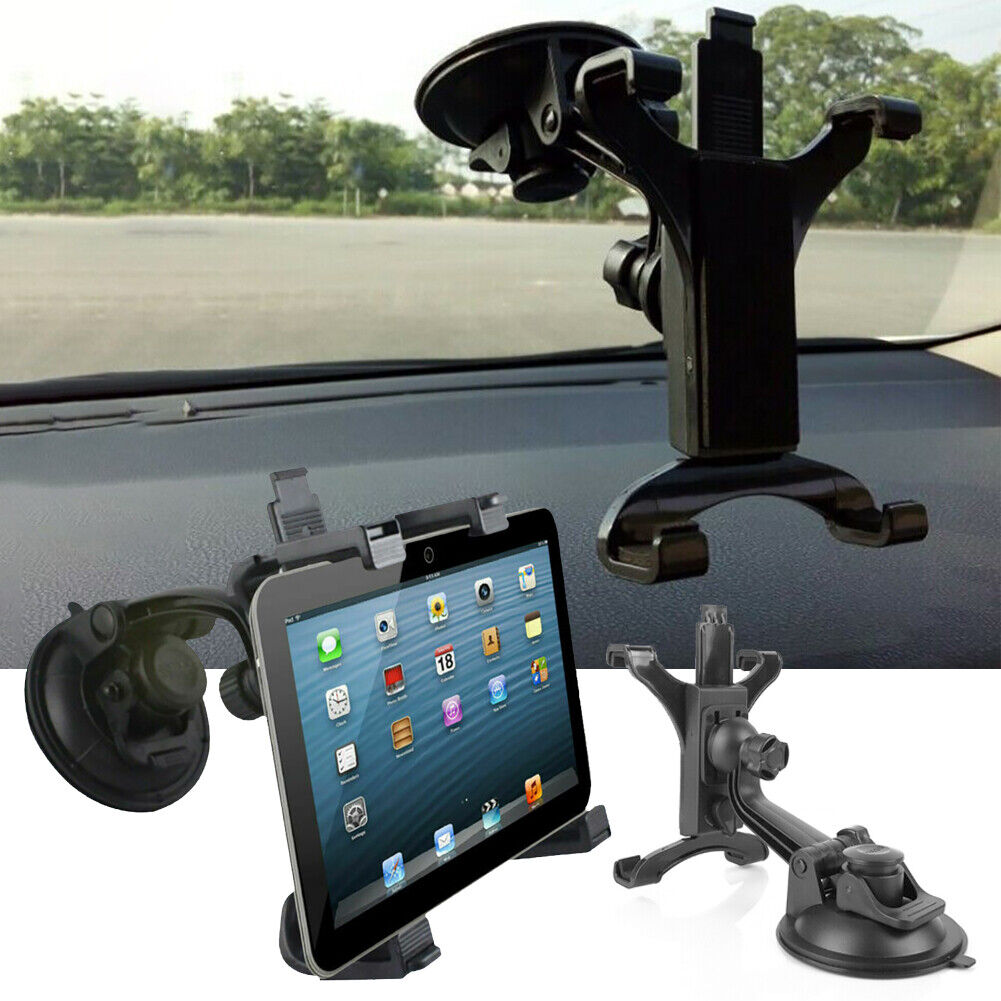 360° Rotation Car Windshield Mount Holder Bracket Stand for iPad 7-11Inch Tablet