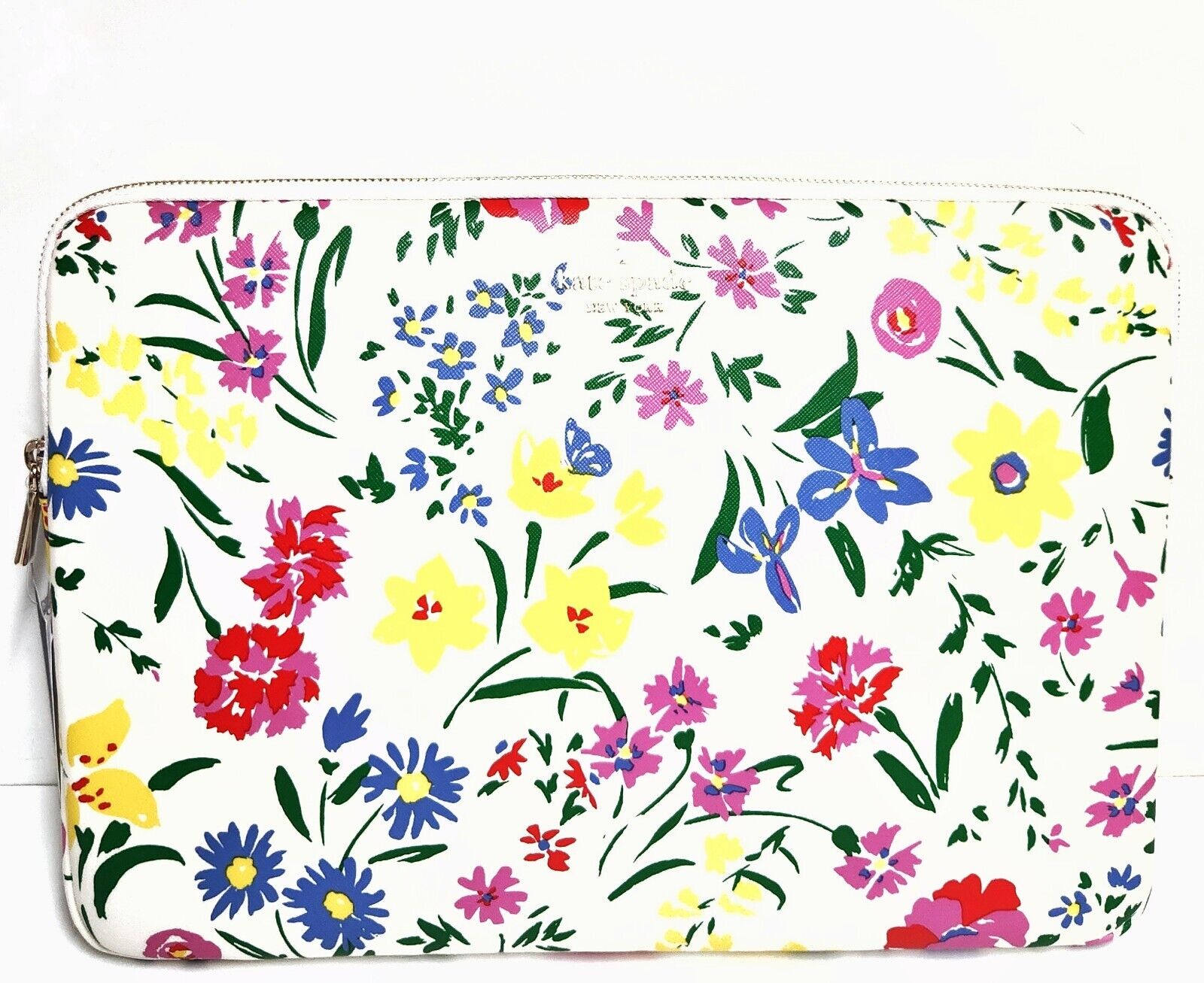 Kate Spade Staci Garden Bouquet Laptop Sleeve Cream Floral Multi-Color 15.3\