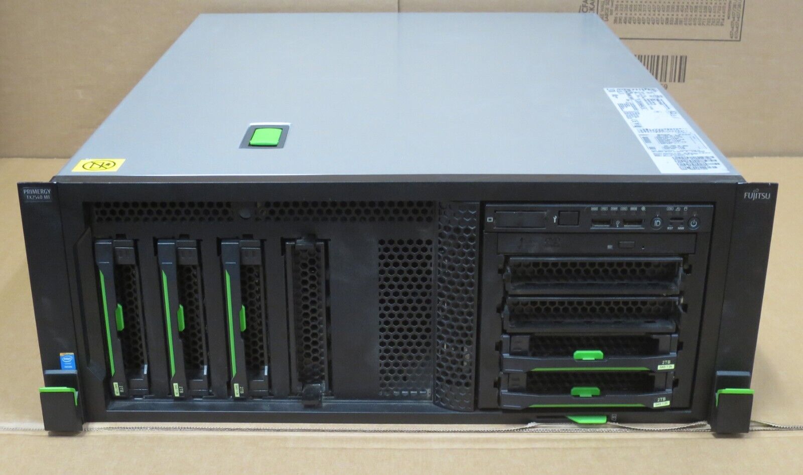 Fujitsu Primergy TX2540 M1 2x 6Core E5-2430v2 96GB RAM 8-Bay 4U Rack Server