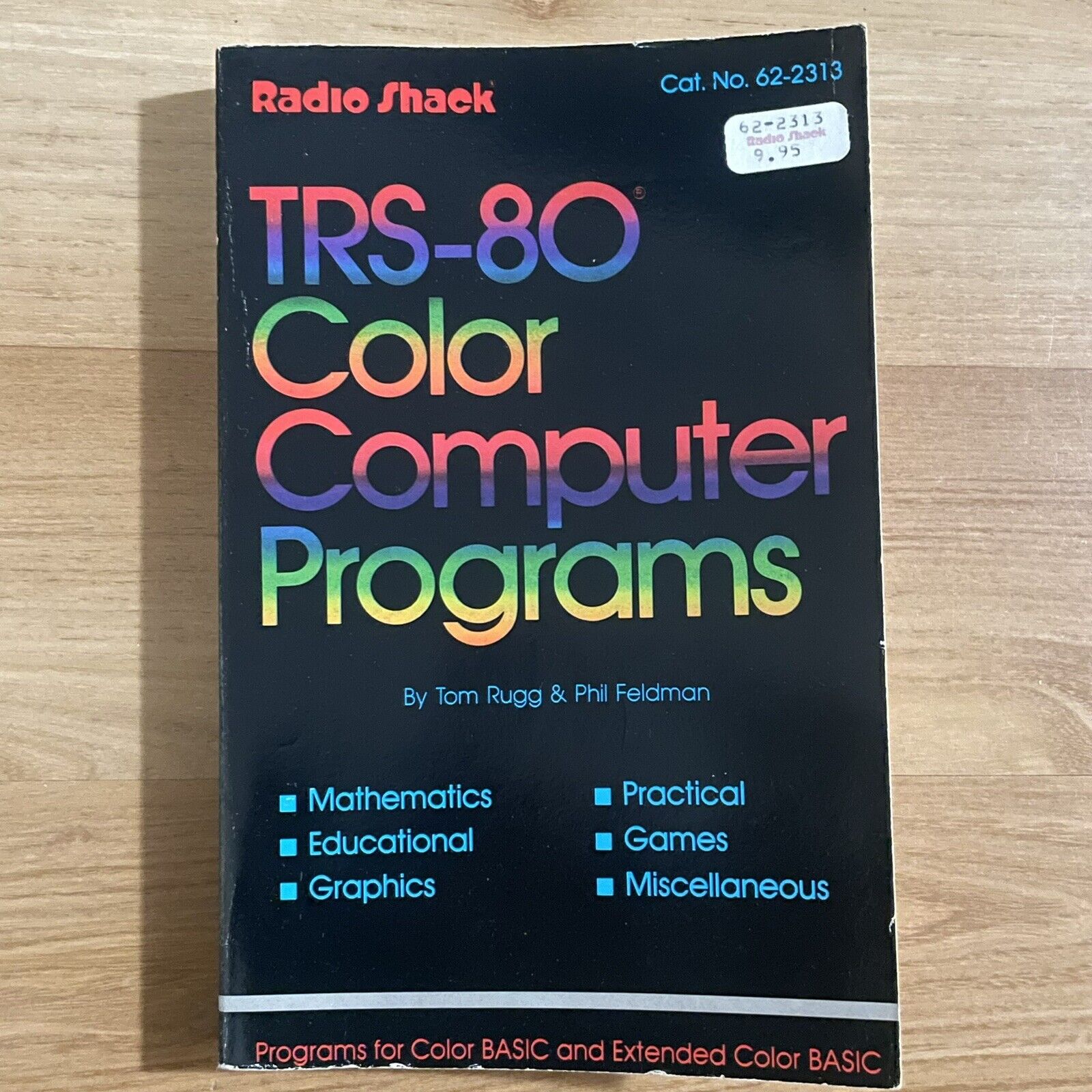 Vintage Radio Shack TRS-80 Color Computer Programs Book by Tom Rugg 62-2313
