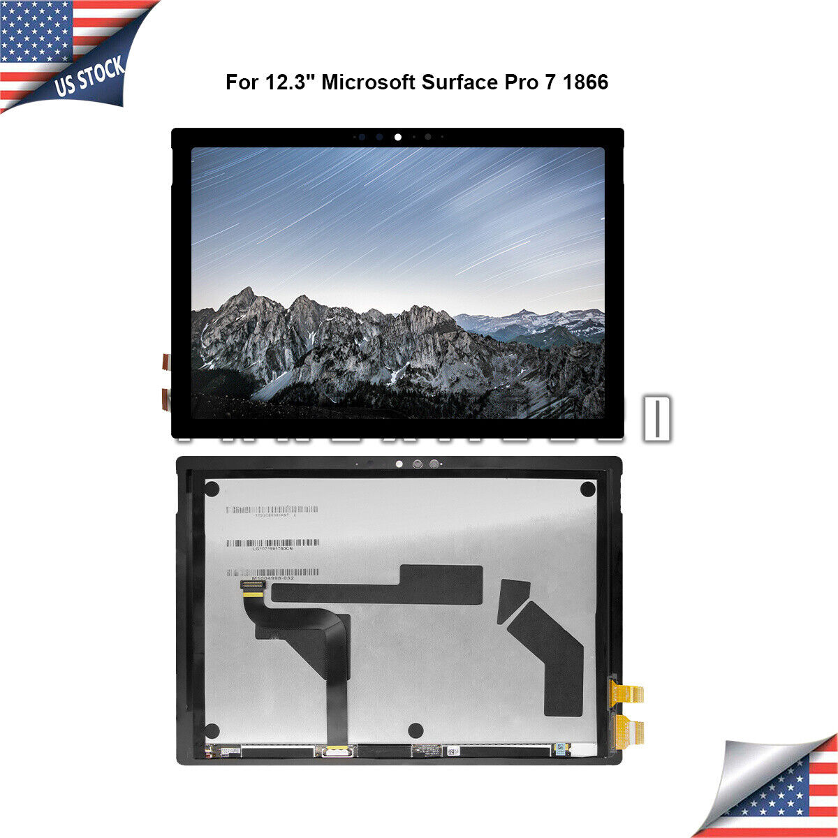 Replacement For Microsoft Surface Pro 7 1866 M1866 LCD Touch Screen Assembly @US