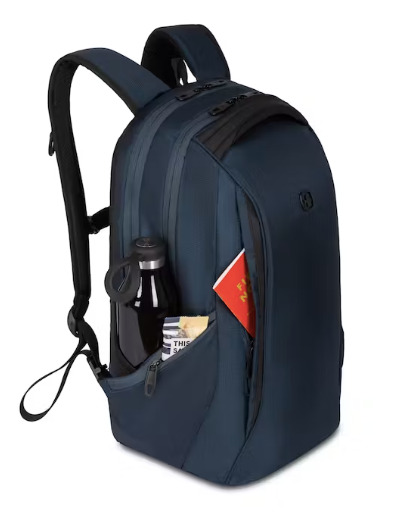 SwissGear 8155 Laptop Backpack in Midnight Blue Padded w/ Suitcase attachment