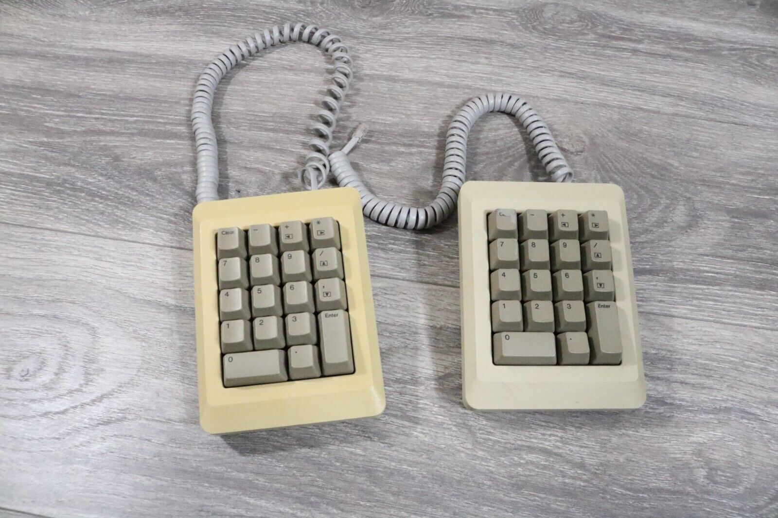 Two 1984 Macintosh 512K Numeric KEYPAD Model M0120 Cord Untested