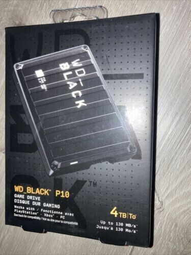 Western Digital Black P10 4TB,External,2.5 inch (WDBA3A0040BBKWESN) Hard Drive