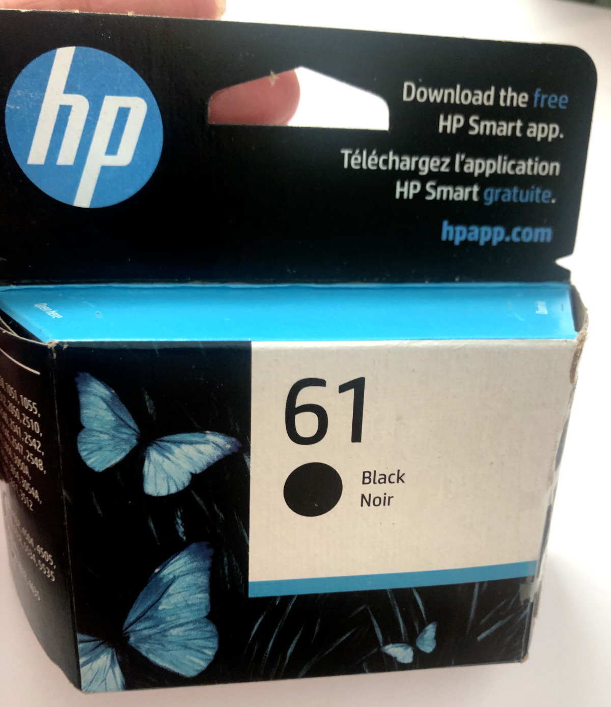 New Unused Genuine OEM HP 61 BLACK Ink Cartridge  Package Opened Dated Jan 2024
