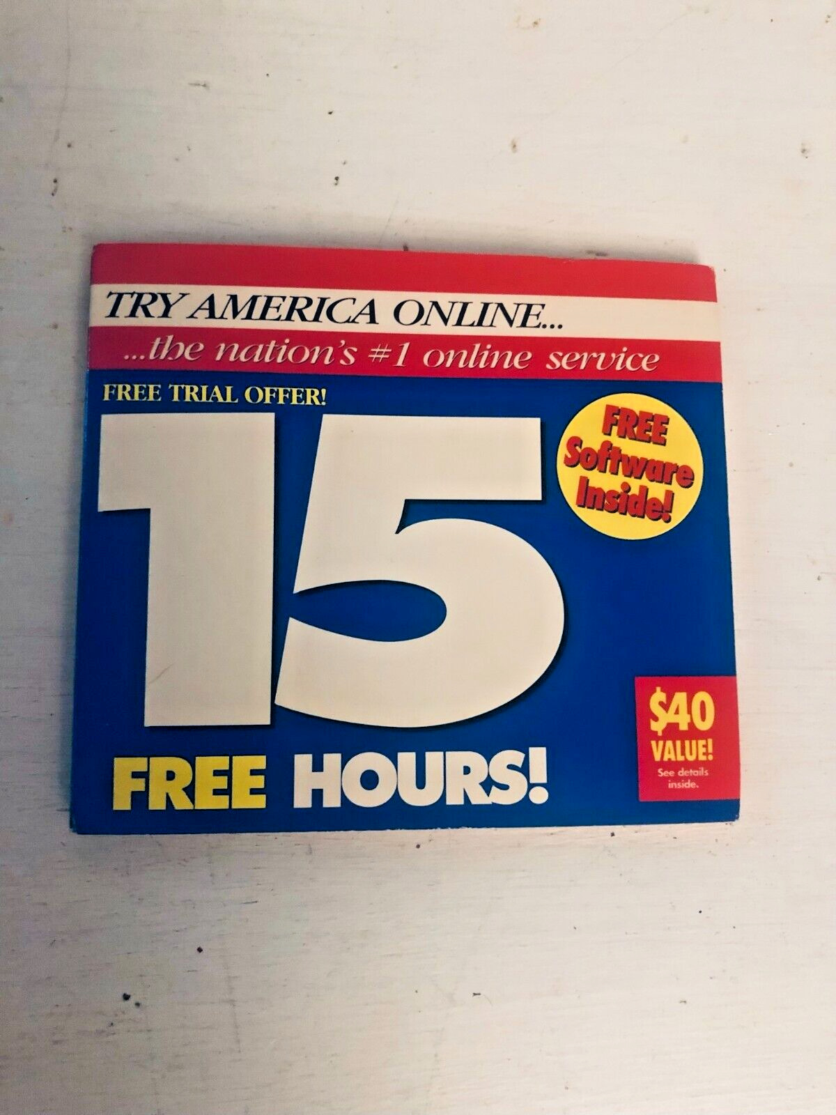 Rare Vintage 1990s AOL America Online 2.5 Version Floppy Disc