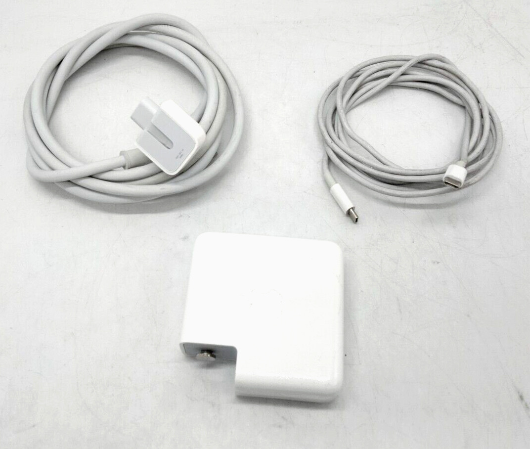 Genuine Original OEM APPLE 87W USB-C Power Adapter Charger with extension