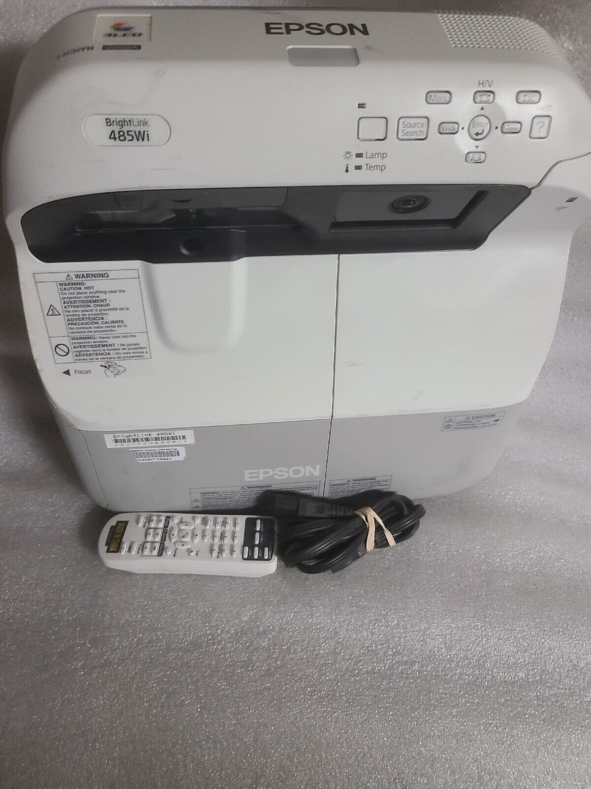 Sewing Epson BrightLink 485Wi LCD Projector w/ Remote  Only Used 31 Hours 