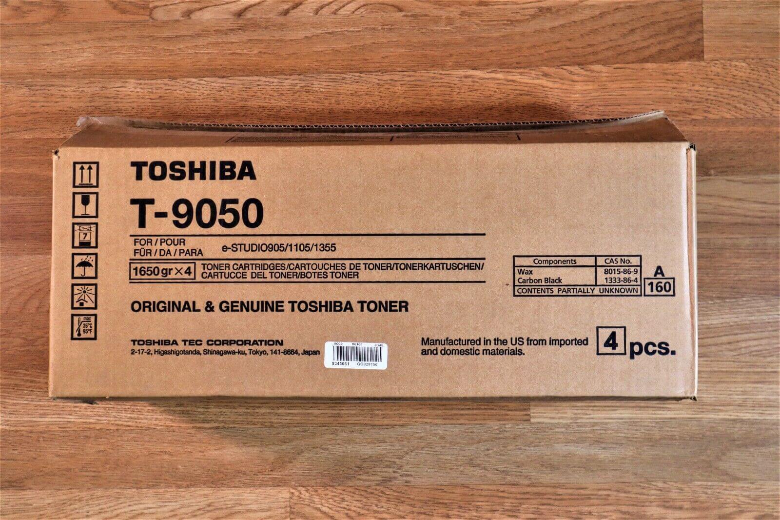4Pack Toshiba T-9050 Toner Cartridges e-STUDIO905/1105/1355 -Same Day Shipping