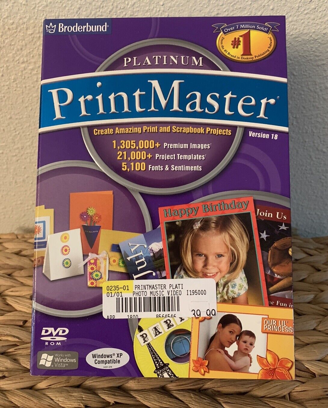 Print master Platinum Version 18 in Box Brøderbund Used 