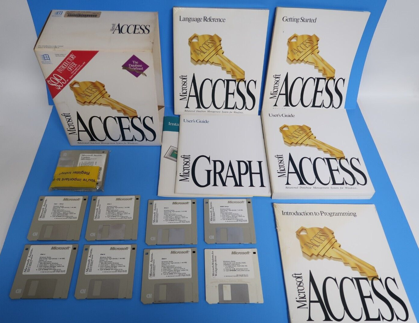 Vintage Microsoft Access Database PC Computer Software 3.5\
