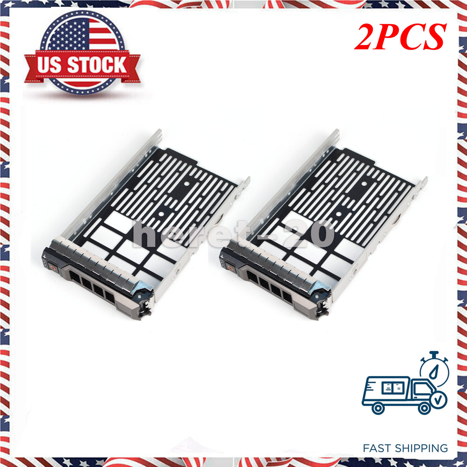 2PCS KG1CH  HDD Tray For Dell 3.5\