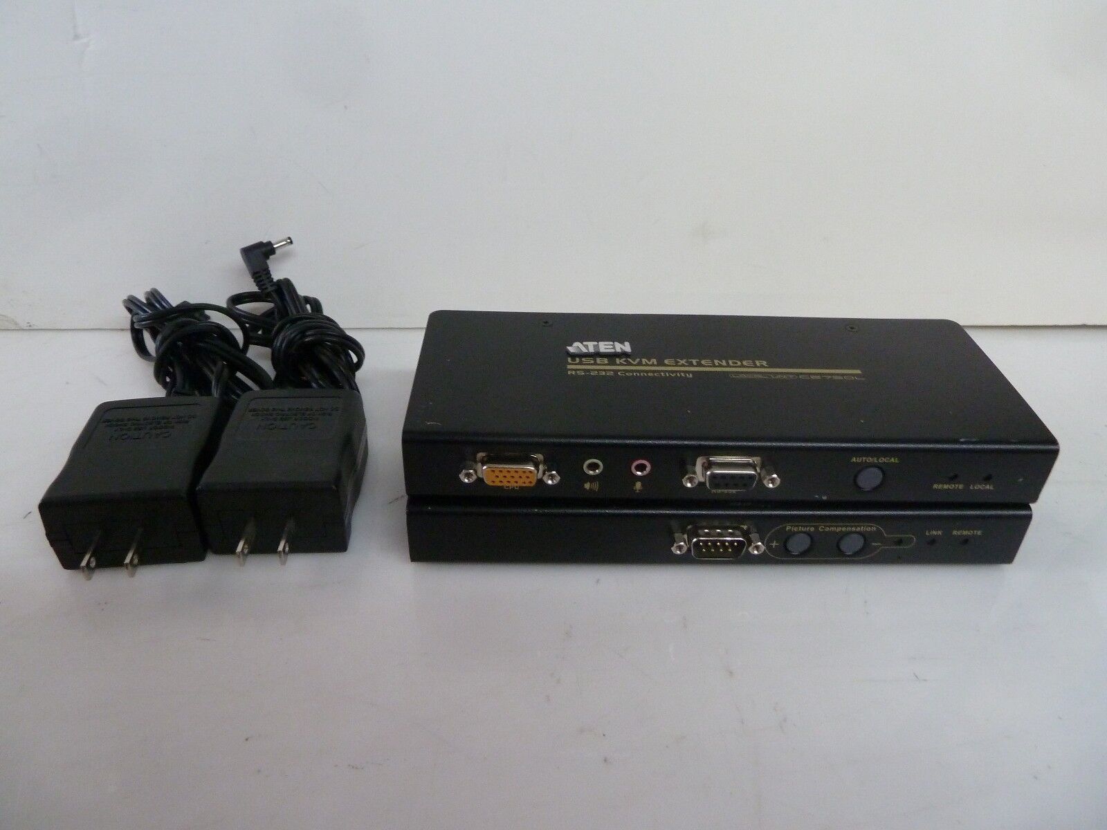 Aten KVM USB Extender RS-232 Connectivity Local Unit CE750L Remote Unit CE750R