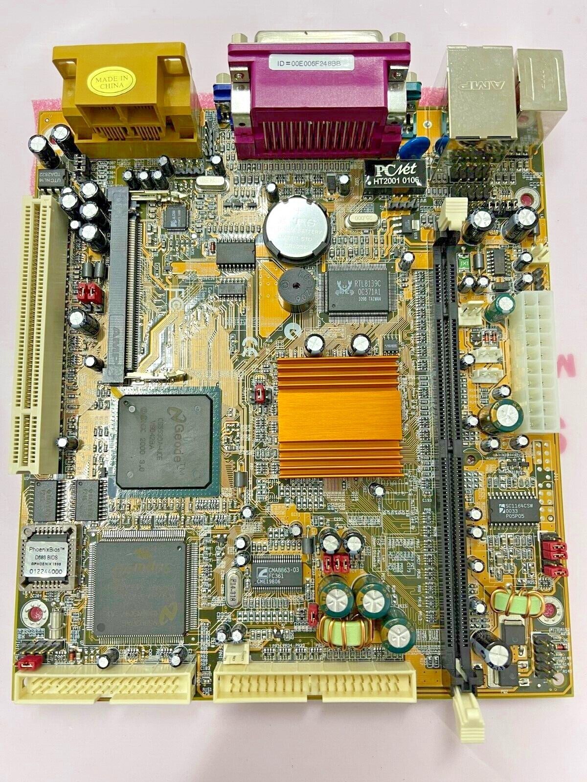 RAREST VINTAGE NEW MINI MICRO ALL IN ONE GEODE GX1 CPU MB VGA SND LAN MBMX49