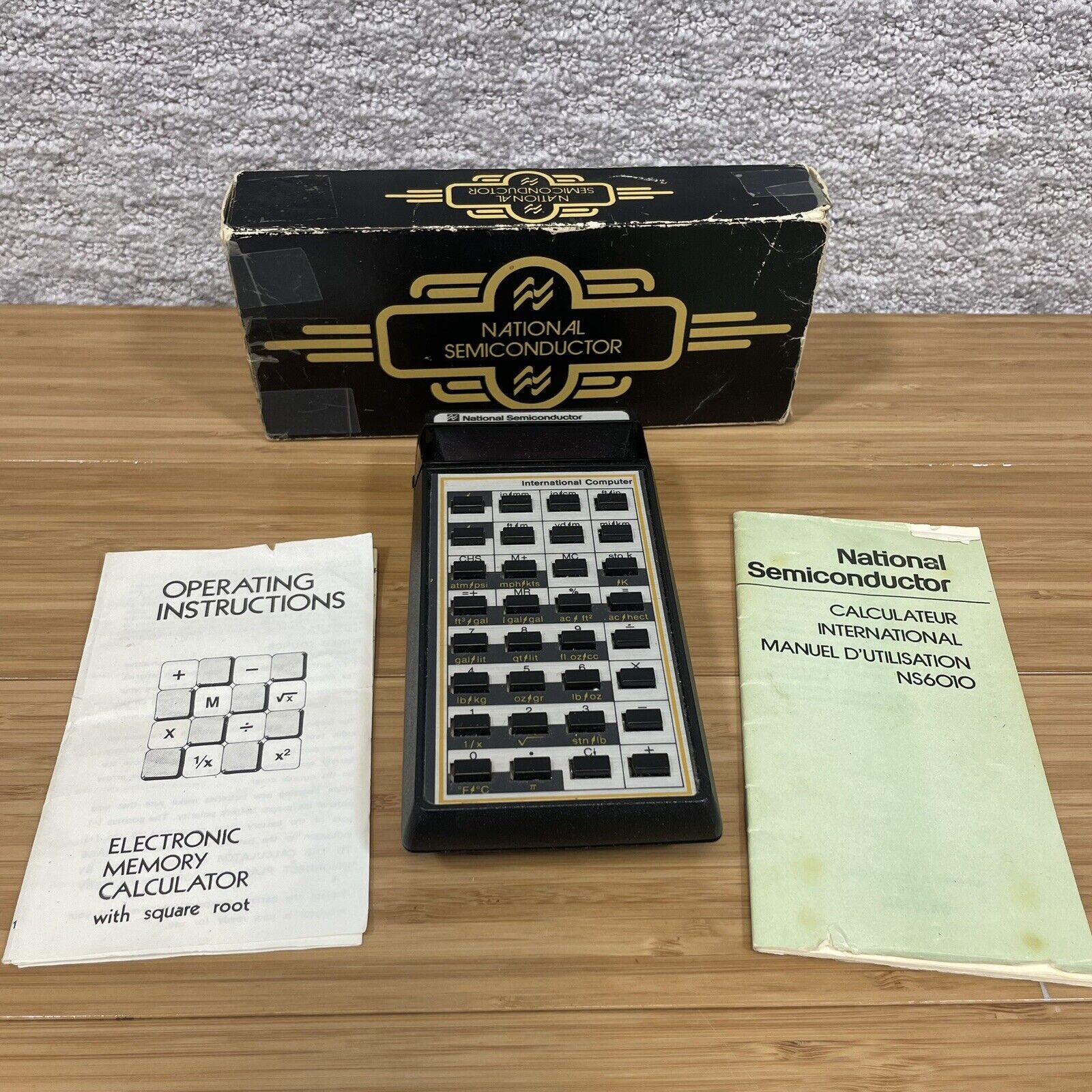 National Semiconductor International Computer Vintage Calculator Working Rare 