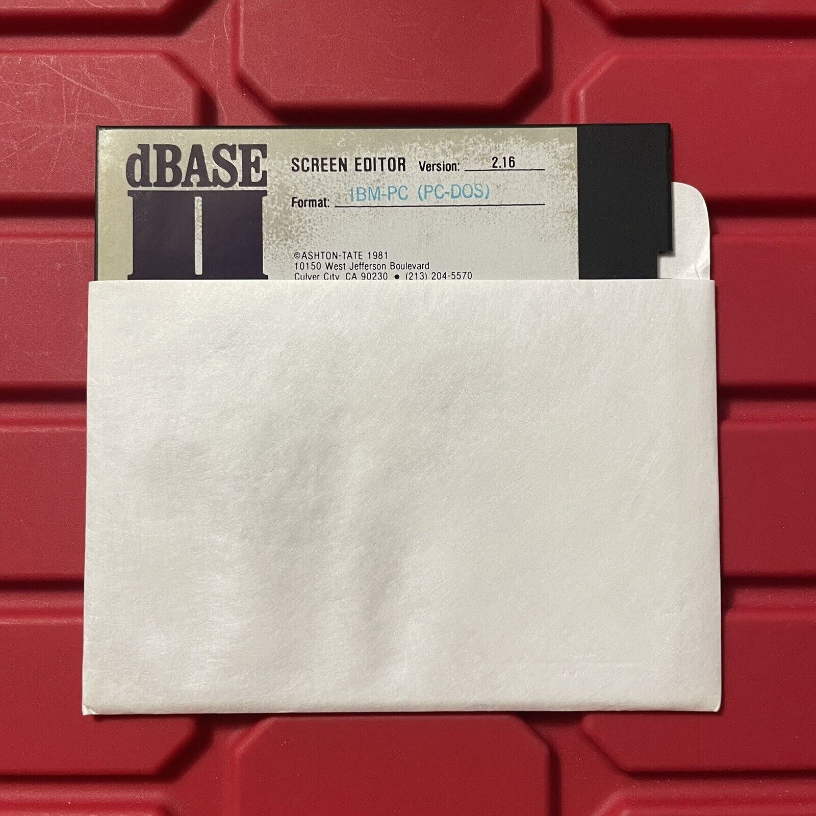 dBASE II Sample Programs 2.4 IBM Compatable SD 8” Floppy Untested Vintage 1983